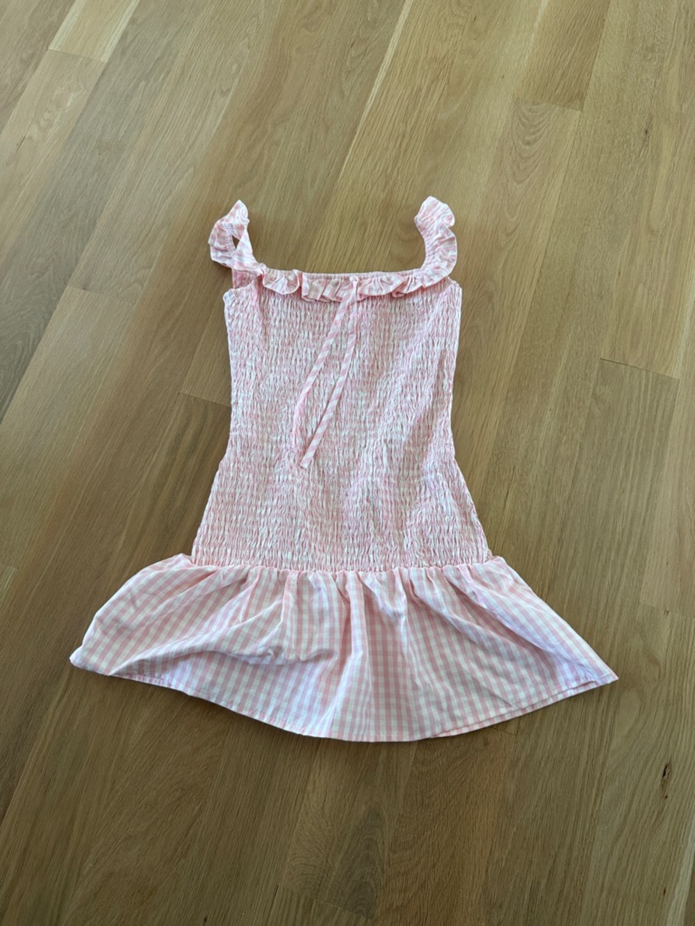 Peppermayo Light Blush Pink Smocked sundress
